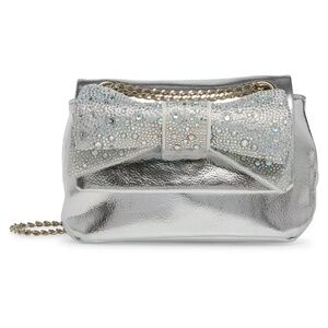 Betsey Johnson Women's All That Shimmers Bow Bag NWT